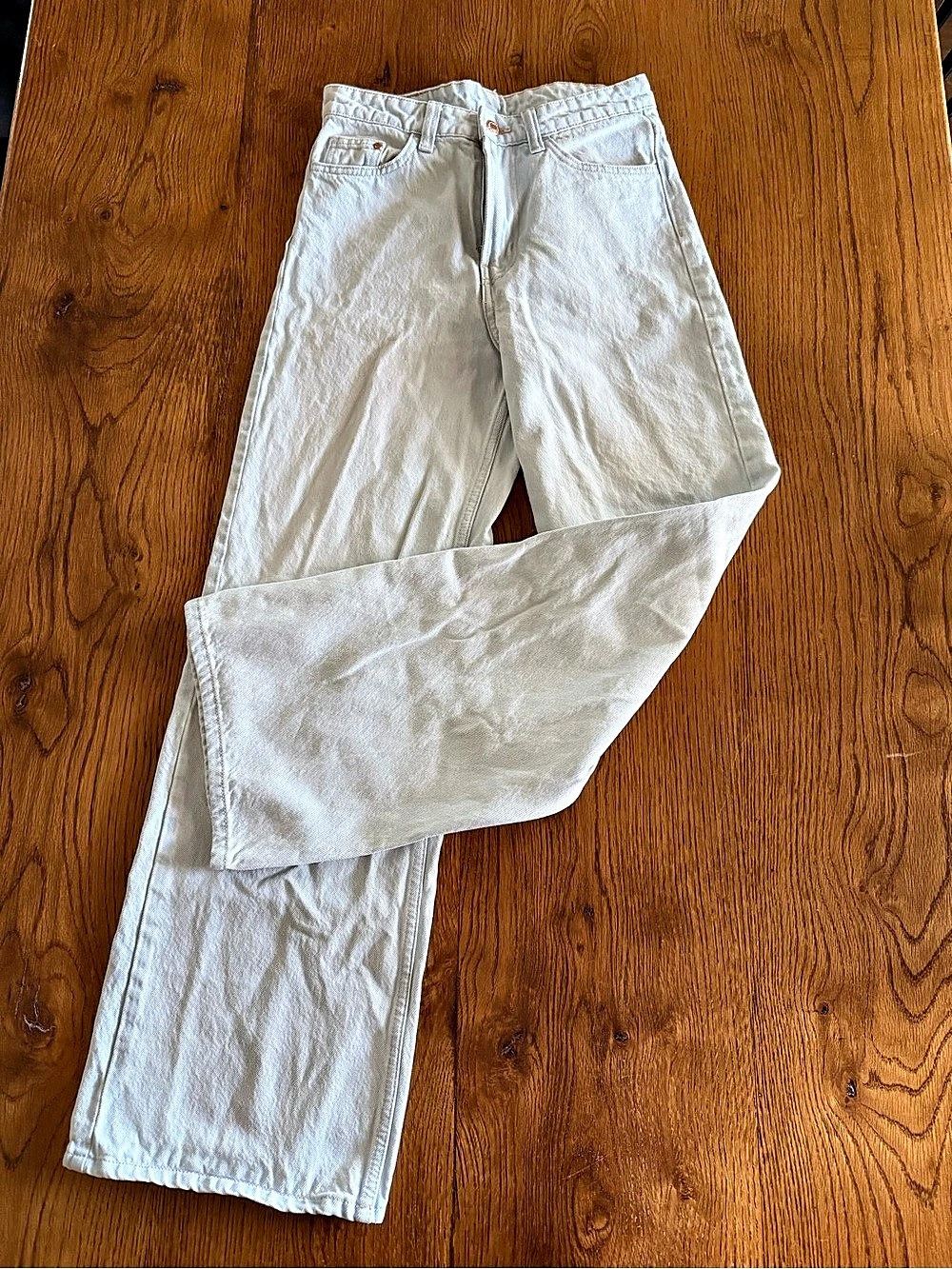 &DENIM ULTRA high waist & Wide Leg Jeans in Size 4 Super light wash